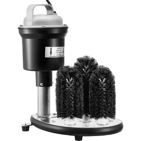 VEVOR Electric Commercial Glass Washer, 5-Brush Bar Glass Cleaner, 1200 Cups/Hour Wine Glass Cleaning Machine, Bar Glass Washer for Champagne Glasses, Beer Cups, Mugs, Perfect for Bars and Cafes