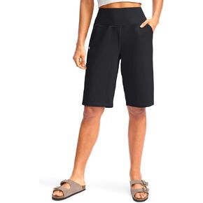 شورت برمودا طويل للنساء من G Gradual مقاس 30.48 سم مع جيوب، شورت عالي الخصر بطول الركبة للنساء للمشي في الصيف in Kuwait