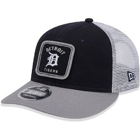 New Era Detroit Tigers 9FIFTY Low Profile Squared Patch Classic Trucker Cap, Hat Blue