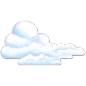 Beistle Cloud Cutout, 29-Inch, 12-Pack White