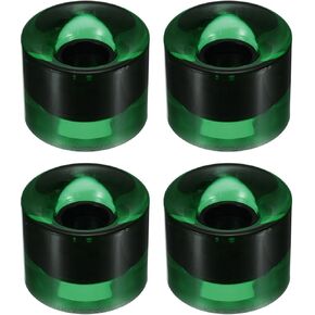 YOKIVE 4 Pcs Skateboard Wheels, 78A Skate Scooters Replacement, Great for Skateboarding, Outdoor Street Sports (Clear Green, 60mm OD)