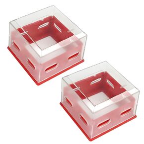 2 Pcs Emergency Stop Button Cover, Emergency Stop Protection Cover, Transparent Plastic Push Button Switch Cover, Toggle Switch Push Button Switch Lockout Cover