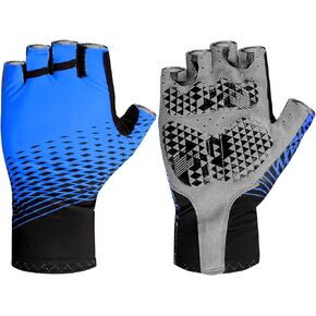 OhMill Anti Slip Cycling Gloves Outdoor Sports Gloves UV Protection Breathable Gloves for Gym Training Running Driving Cycling Hiking Yoga Exercise