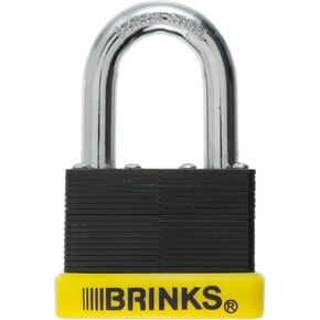 Brink's 50mm Laminated Steel Weather Resistant Padlock with Boron Shackle