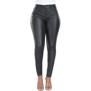 بنطلون WAYRUNZ النسائي Hyper Ultra Stretch مريح ملون متوسط ​​الارتفاع نحيل جينز للصغار