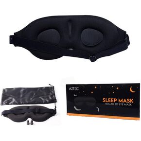 Aztec Sleeping Eye Mask, Black