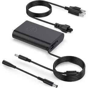 شاحن لأجهزة الكمبيوتر المحمول Dell، 65 وات Dell Inspiron 13 14 15 3000 5000 7000 Series، Dell Latitude 13 3301 3310 3390 14 3400 3410 3420 3490 15 3500 3510 3520 3590، Dell Vostro، قوة 4.5 * 3.0 مم الحبل