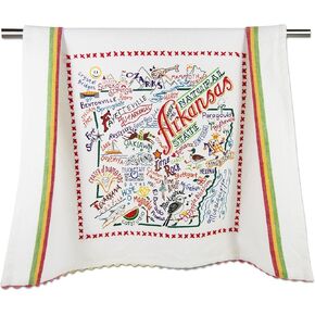 Catstudio North Carolina Dish Towel - U.S. State Souvenir Kitchen and Hand Towel with Original Artwork - Perfect Tea Towel for North Carolina Lovers, Travel Souvenir