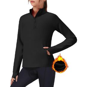 Zaclotre Girls Fleece Long Sleeve Shirts Half Zip Pullover Sweatshirt with Pockets Kids Athletic Winter Jacket in Kuwait