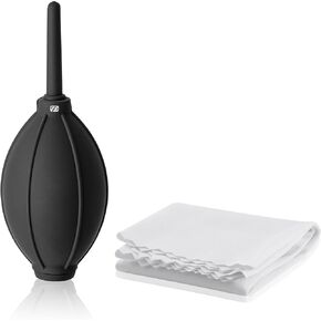 ProcareSelect Soft Tip Silicon Blower with Microfiber Cloth, Ideal for Camera, Lens, Glasses, Screen, Instruments Cleaning & Care