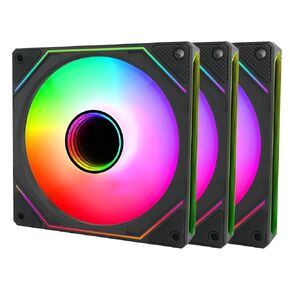 3PACK 120mm Case Fan, 5V ARGB Motherboard Computer Case Fans Quiet High Airflow Adjustable Light Effect Computer Cooling Fan, 3 Pack CW
