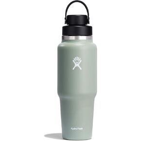 HYDRO FLASK Wide Mouth vacuum insulated stainless steel cupholder water bottle with leakproof chug cap for cup holder, cold water drinks, sports, car