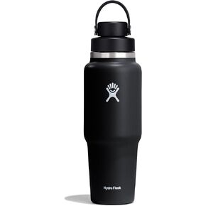 HYDRO FLASK Wide Mouth vacuum insulated stainless steel cupholder water bottle with leakproof chug cap for cup holder, cold water drinks, sports, car
