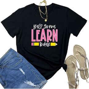 ROSEPARK Women Soft Graphic Printed T-Shirts Summer Tees