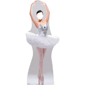 Cardboard People Ballerina Silhouette Life Size Cardboard Cutout Standup