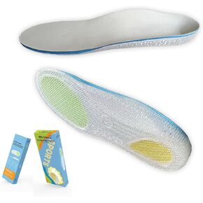 High-Performance TPU Plantar Fasciitis Relief Insoles with Enhanced Shock Absorption and Pain Relief - Standing All Day Arch Support Insoles Inserts for Men Women Sneakers Shoes (10.5/273mm)