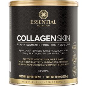 Collagen Skin - Hydrolyzed Collagen Peptides for Women, Protein Powder with Hyaluronic Acid - Collagen for Skin, Hair & Nails - Neutral Flavor - 11.9oz - 30 Servings
