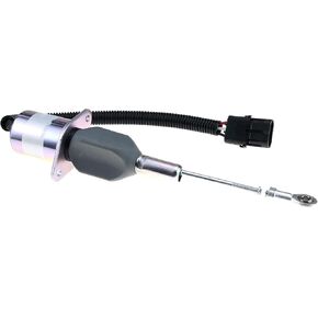 Electric Fuel Shut Off Run Solenoid RE53507 12V Compatible for John Deere 4555 4560 4755 4760 4955 4960 8560 8760 8960 9965 9970