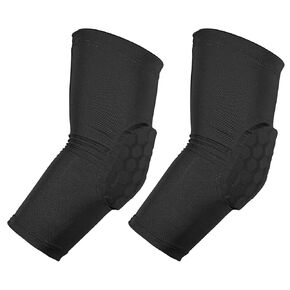 VOCOSTE 2pcs Elbow Brace, Compression Support Sleeve for Joint, Elbow Pad Sleeve for Women Men, White, L Size