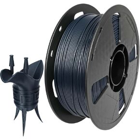 CC3D Carbon Fiber PETG 3D Printer Filament Indigo Blue PETG Carbon Fiber Filament 1.75mm 1KG (2.2 LBS) Spool 3D Printing Material PETG CF Indigo Blue