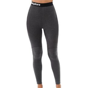 Thermal Underwear Leggings Womens, Fleece Lined Base Layer Pants, High Waisted Long Johns Bottoms for Cold Weather