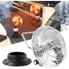 Roykaw Golf Cart Propane Heater for 1 LB Cylinder, 6300 BTU Heater Propane with Cylinder Stand, Portable Propane Heater for Outdoor Use, Propane Tank Heater, Wide Heating Area, Allow -40°