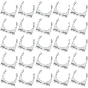 25PCS PVC Hose Clamp 25mm U Band Buckle Hose Hanger TV Tray Pipe for Water Pipe Oil Pipe PEX Pipe PVC Pipe Installation