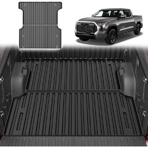 TTX LIGHTING 2023 2022 Toyota Tundra Truck Bed Mat (Only Fit CrewMax with 5.5ft Bed) - All Weather Protection Trunk Bed Liner Anti-Slip Durable Cargo Mat - 3D Modeling Tech Upgrade TPO Material