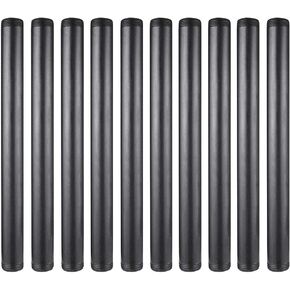 10 Pack 1 Inches x 14 Inches Black Malleable Steel Nipples Fitting, DIY Steampunk Industrial Vintage Style.
