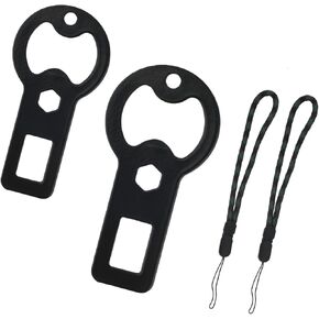 2pcs Flat Bottle Openers with 2 Lanyards, Metal Durable Beer Opener Portable Beer Bottle Opener Keychain Bartender Bottle Cap Opener for Home Kitchen Restaurant Bar