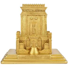 The Holy Temple of Jerusalem Model Ark of The Covenant Religious Statue Resin Craft Table Decoration Holy Sepulchre Sculpture Deco