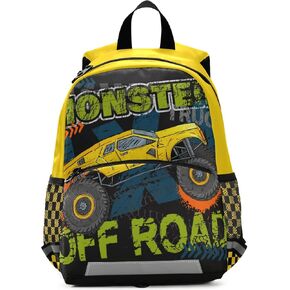 Monster Truck Backpack Kids Backpacks for Boys Truck Backpack For Toddler Boys 13 Inchs