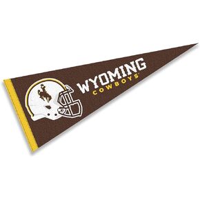 Wyoming College University Cowboys Football Helmet Pennant Flag