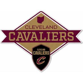 Rico Industries NBA Cleveland Cavaliers Diamond' Shape Cut Pennant - Home and Living Room Décor - Soft Felt EZ to Hang