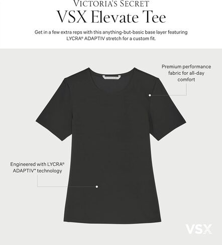 Victoria's Secret Women's VSX Elevate T-Shirt, Workout Tops for Women (XS-XXL) in Saudi Arabia