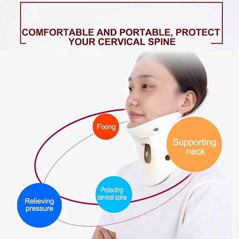 Sonew Neck Stretcher Collar Adjustable Neck Brace Soft Cervical Support for Vertebrae Neck (L) in Saudi Arabia