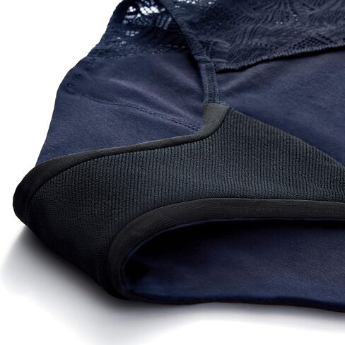 ملابس داخلية فائقة النعومة للفترة من THINX، ملابس داخلية مضادة للتسرب للنساء، تحمل ما يصل إلى 12 سدادة عادية، سراويل داخلية للفترة المعتمدة من إدارة الغذاء والدواء الأمريكية، قابلة لإعادة الاستخدام، مريحة، ومرنة، أسود مع دانتيل، مقاس XL in Kuwait