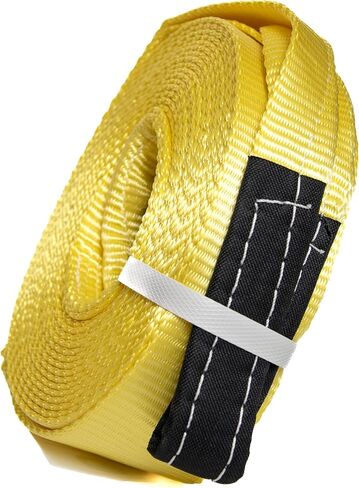 HiGear 9 Ton 3 Inch X 10 Ft. Polyester Tow Strap Rope 2 Loops 14,000lb Towing Recovery (3in 10ft 3x10, Blue) in Kuwait