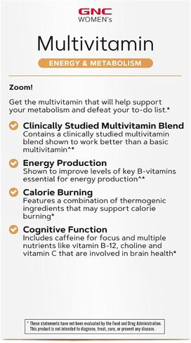 GNC Women's | Women's Multi Energy & Metabolism | 180 Count in Saudi Arabia