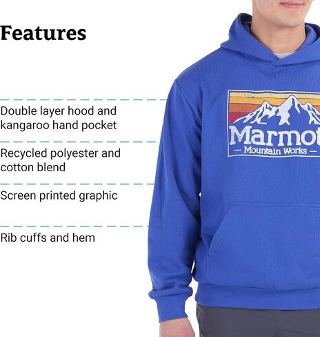 MARMOT Men's MMW Gradient Hoody in Saudi Arabia