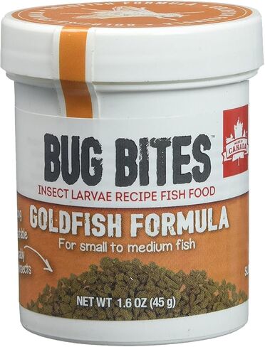 Fluval Bug Bites Goldfish Fish Food, Granules for Small to Medium Sized Fish, 1.6 oz., A6583 in Saudi Arabia