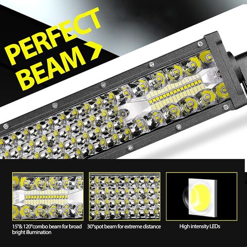 Led Light Bar 30 Inch Auto Power Plus 230W Quad Row Led Driving Light Spot Flood Combo Beam Off Road Led Light Led Work Light Waterproof Fog Light for Off Road Trucks Boat,2 Year Warranty in Saudi Arabia