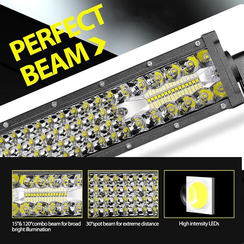 Led Light Bar 30 Inch Auto Power Plus 230W Quad Row Led Driving Light Spot Flood Combo Beam Off Road Led Light Led Work Light Waterproof Fog Light for Off Road Trucks Boat,2 Year Warranty in Saudi Arabia