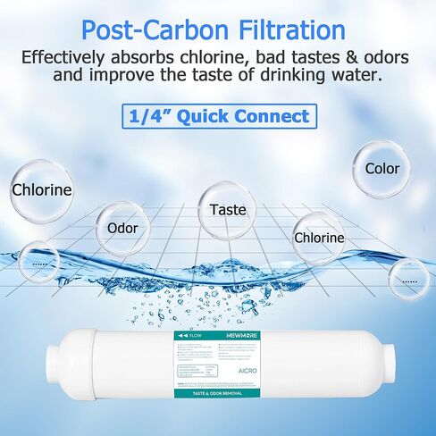 مجموعة استبدال فلتر المياه 5 مراحل 50 GPD RO، مناسبة لنظام التناضح العكسي APEC (سلسلة Essence & Ultimate)، مخرج 1/4 بوصة in Kuwait