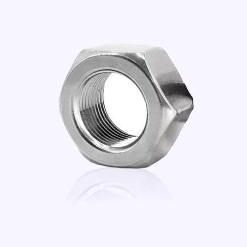 20 Pcs M10-1.0mm Fine Teeth Hex Nuts Thin,Metal Nuts,Steel Nut for Mechanical Equipment,Construction Repair Silver(Thickness:2.5mm/0.09in) in Saudi Arabia