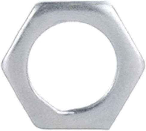 20 Pcs M10-1.0mm Fine Teeth Hex Nuts Thin,Metal Nuts,Steel Nut for Mechanical Equipment,Construction Repair Silver(Thickness:2.5mm/0.09in) in Saudi Arabia