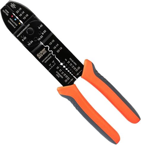 iCrimp 5-in-1 Multipurpose Electricians Pliers, Wire Stripper, Cable Cutters, Crimping Tool for Insulated and Non-insulated Terminals IWS-022 in Saudi Arabia