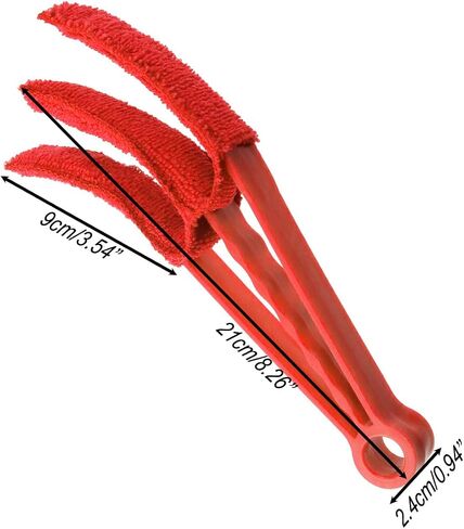 4Pack Blind Cleaner Duster Tool 7 Removable Microfiber Sleeves for Wood Blinds Dust Dirt(Blue) in Saudi Arabia