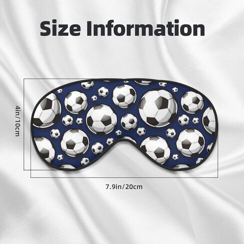 Black and White Football Sleep Mask Eye Mask with Adjustable Strap Eye Sleep Shade Cover Blocks Light for Women Men Airplane Travel Nap in Saudi Arabia