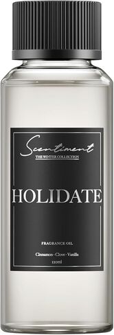 Holidate Winter Collection Diffuser Oils | Aromatherapy Home Fragrance | Luxurious Scent with Notes of Cinnamon, Clove, Vanilla, 120ml in Kuwait